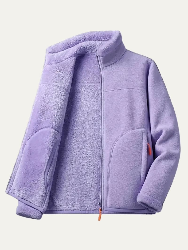 VogeLuxe | Women’s Plush Lined Full Zip Fleece Jacket