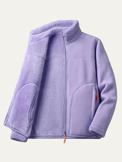 VogeLuxe | Women’s Plush Lined Full Zip Fleece Jacket