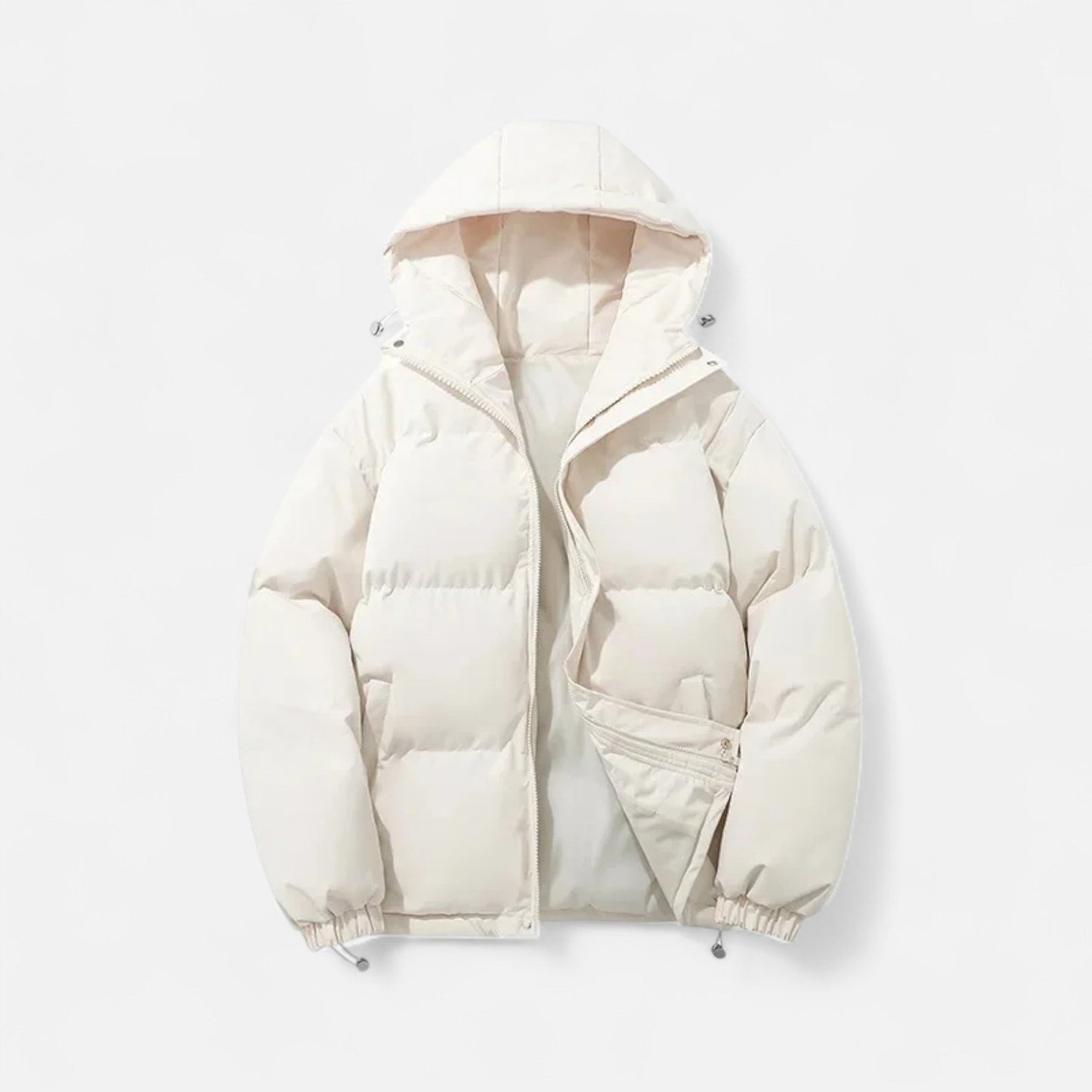 Warm Water Resistant Puffer Hoodie Jacket