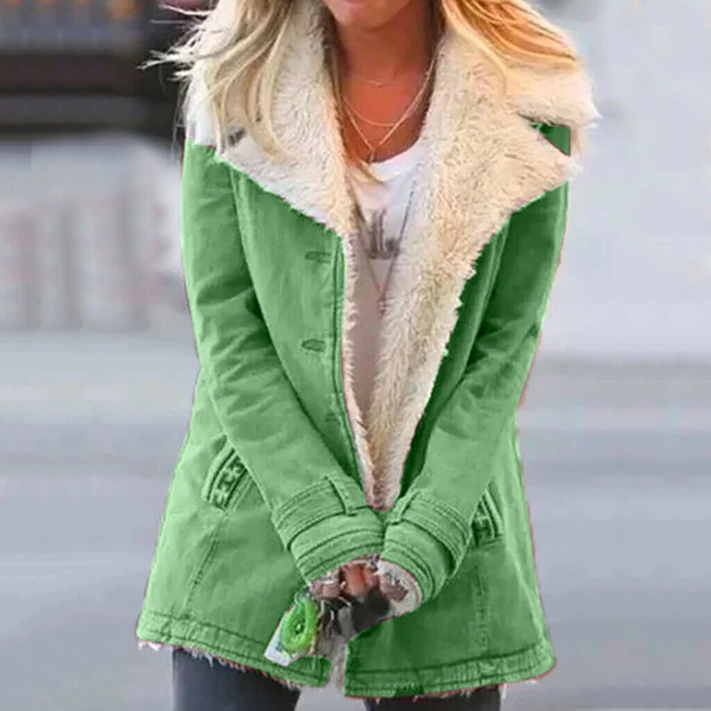 Classic Ladies Button Front Coat - VogeLuxe