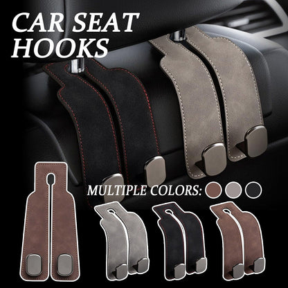 Premium Leather Car Backseat Hanger Hooks - BritishElegance