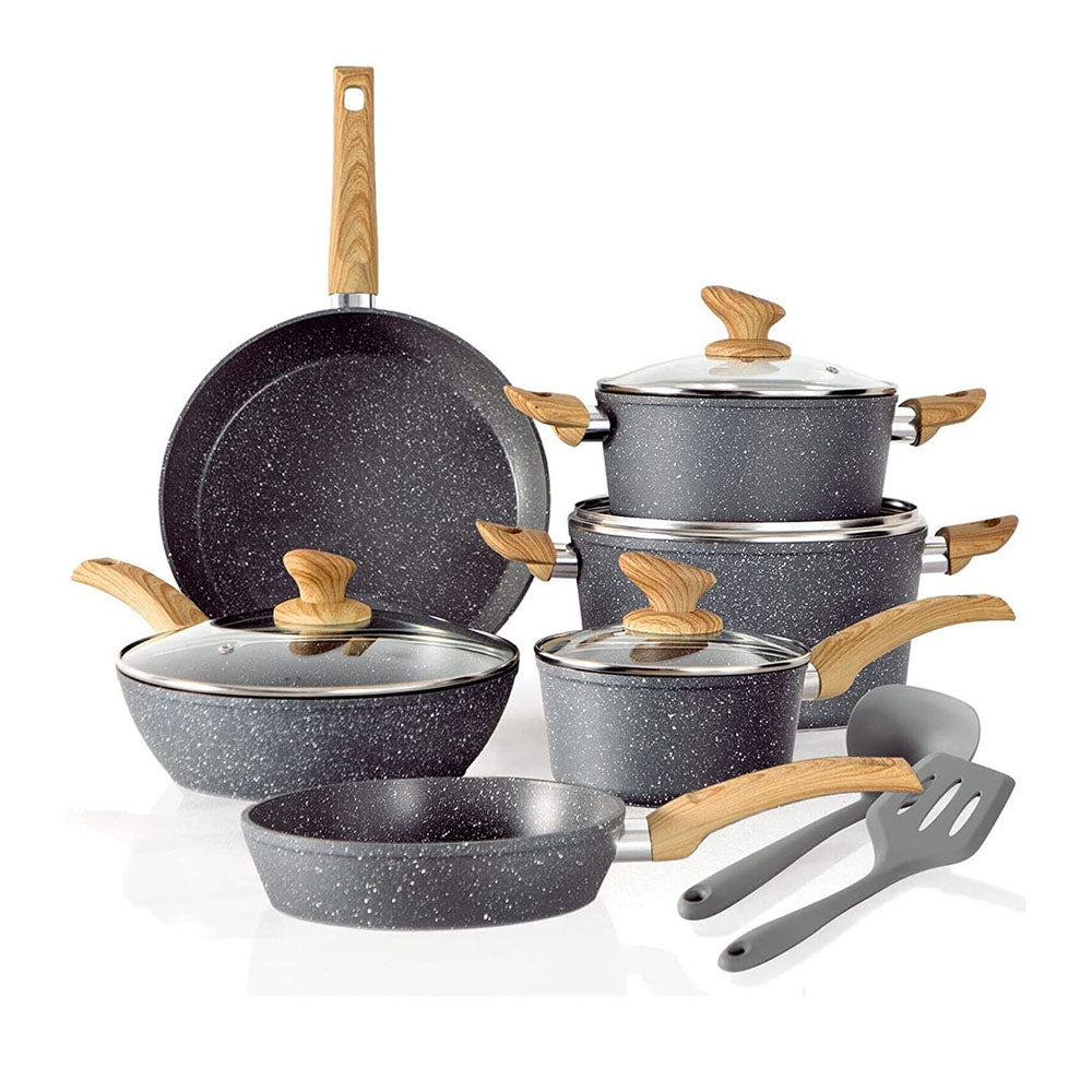 Durable 12-Piece Non-Stick Kitchen Cookware Set - VogeLuxe
