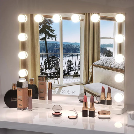 Bright LED Makeup Mirror with Adjustable Lights - VogeLuxe