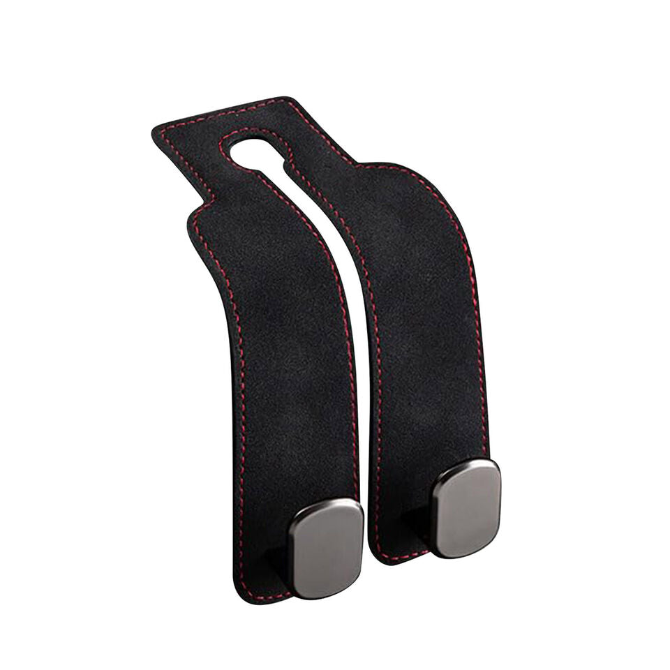 Premium Leather Car Backseat Hanger Hooks