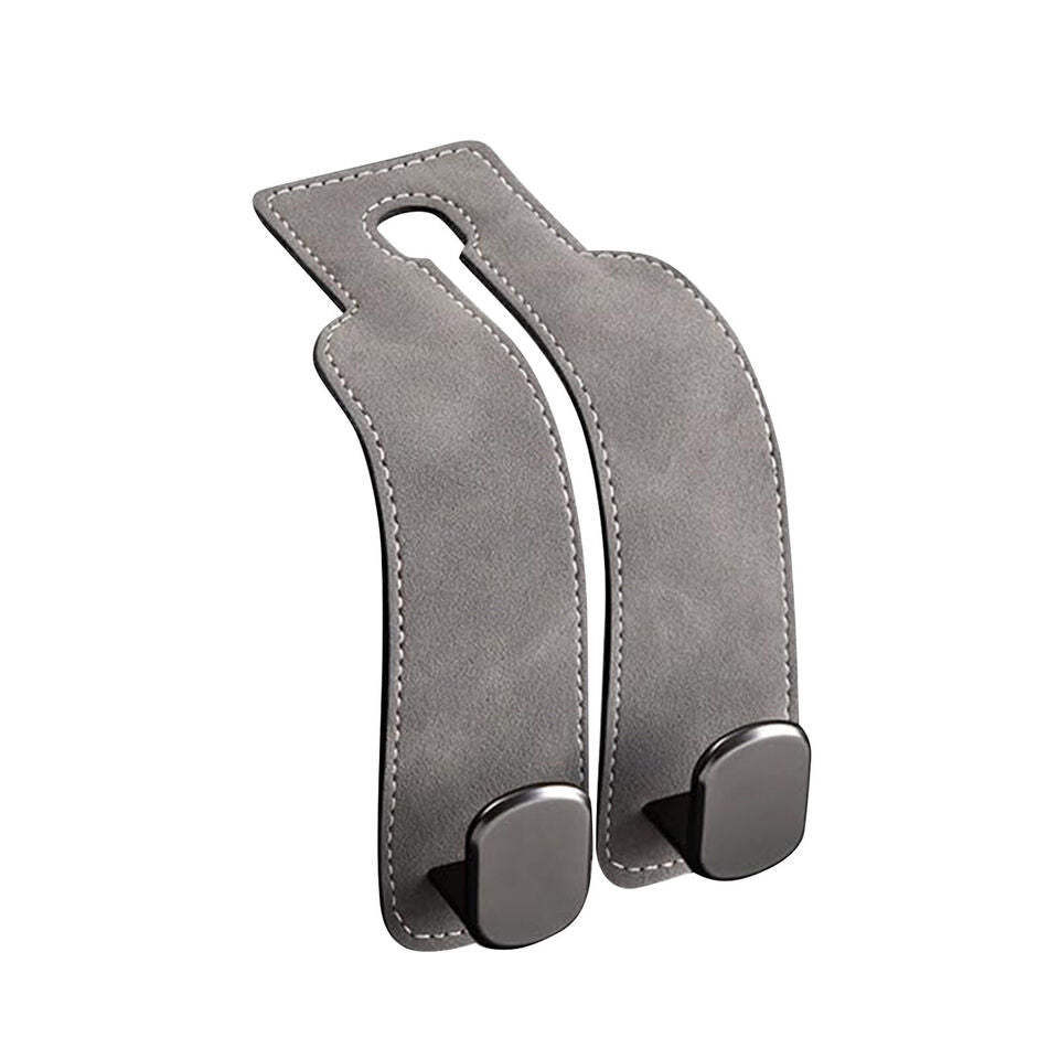 Premium Leather Car Backseat Hanger Hooks