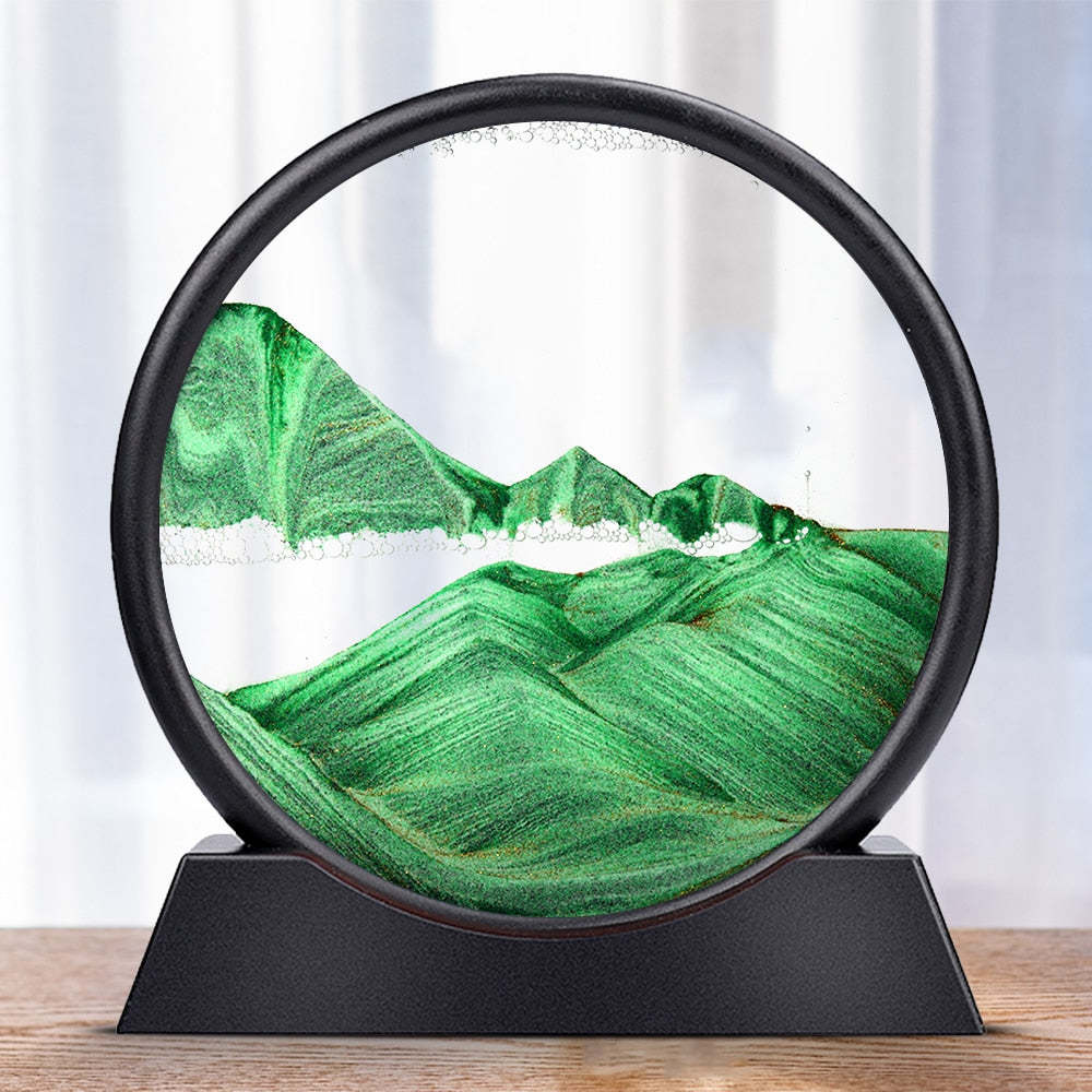 Soothing Kinetic Sand Glass Desk Lamp