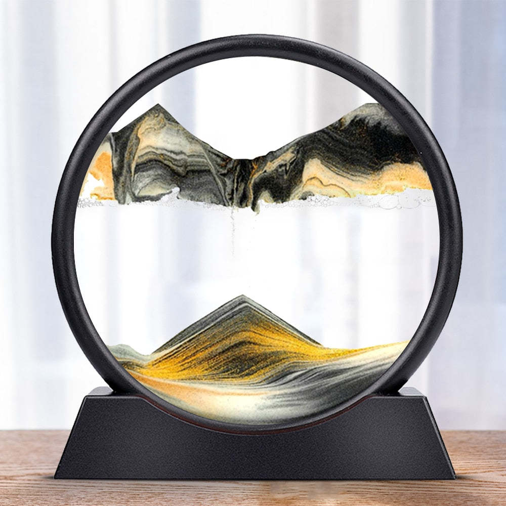 Soothing Kinetic Sand Glass Desk Lamp