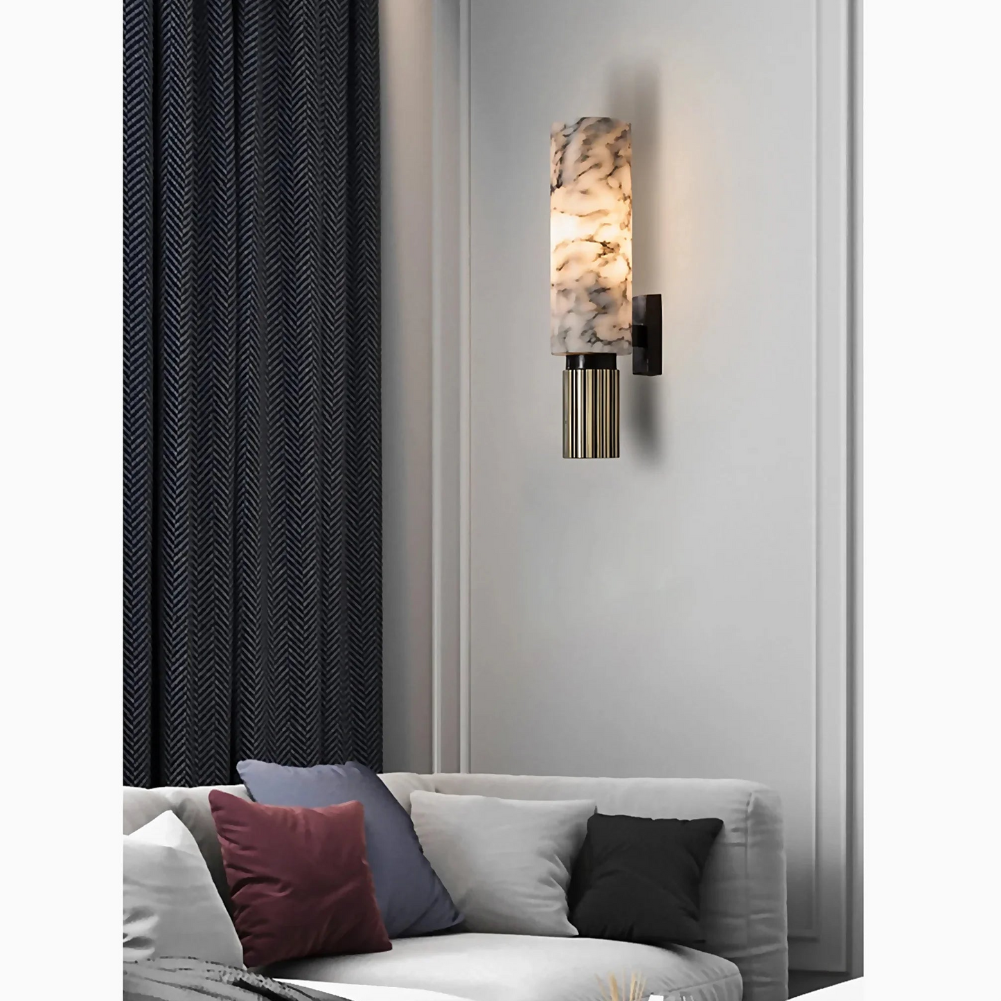 Modern Dimmable Marble Wall Light Fixture