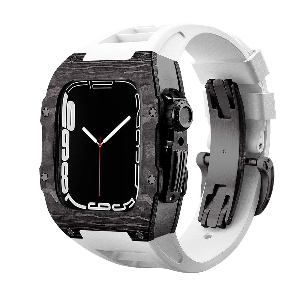 Slim Carbon Fiber Apple Watch Case Protector