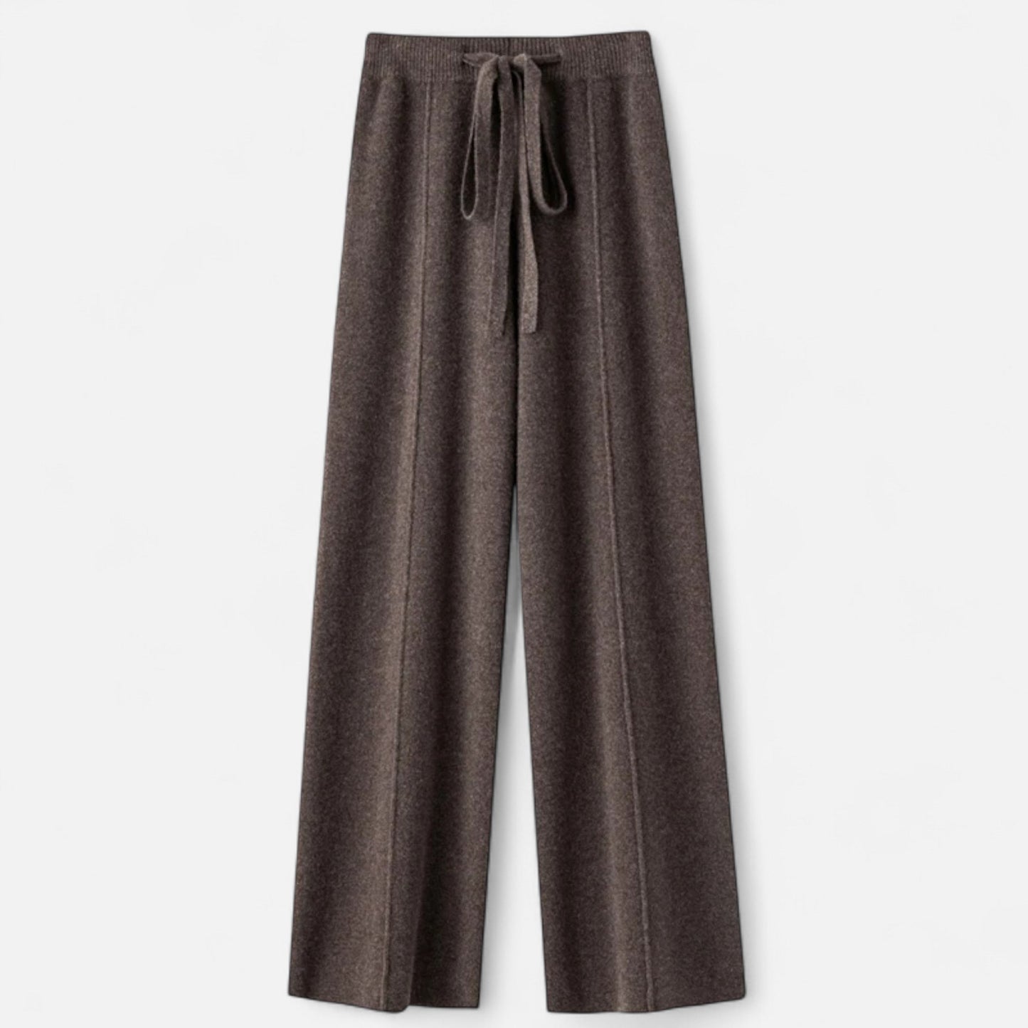 Soft Wool Wide Leg Knit Pants for Women