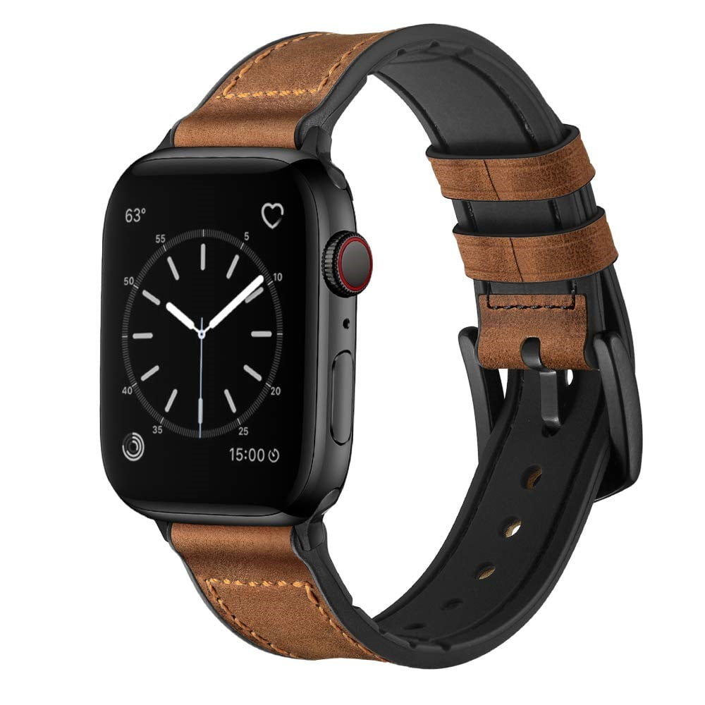 Stylish Leather Smartwatch Strap for Apple Watch - BritishElegance