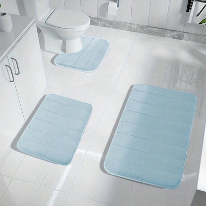 Soft Memory Foam Bathroom Mats, Anti-Slip