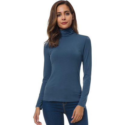 Warm Women's Long Sleeve Fitted Winter Top