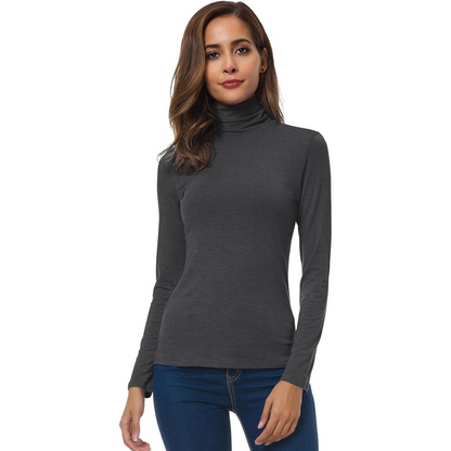 Warm Women's Long Sleeve Fitted Winter Top