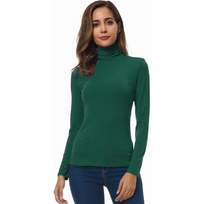 Warm Women's Long Sleeve Fitted Winter Top