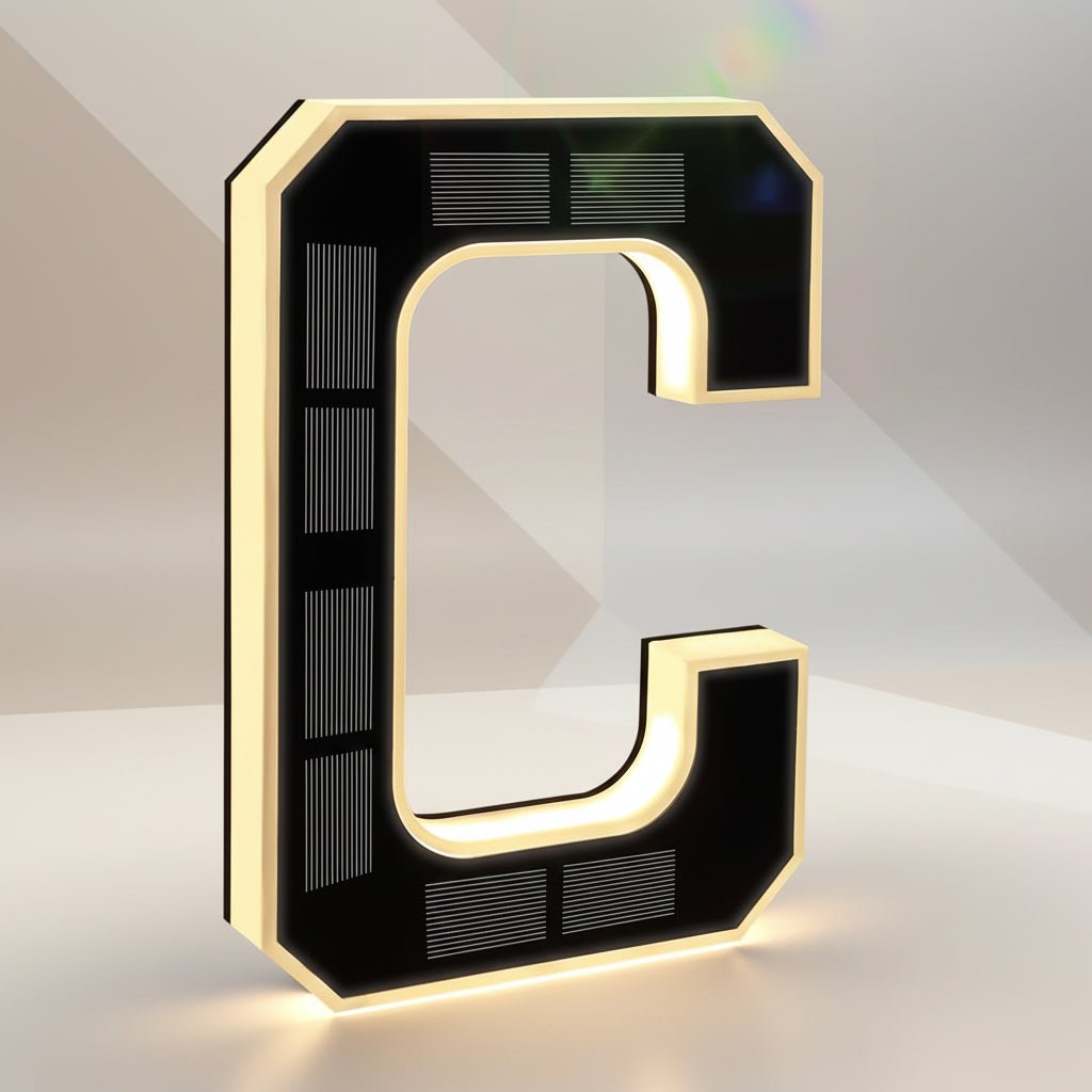 Bright LED Illuminated House Number Sign Outdoor