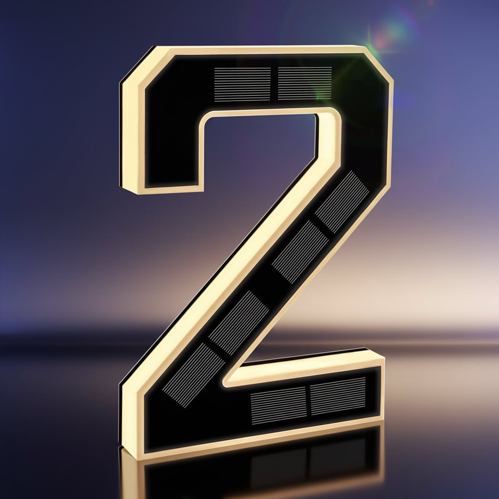 Bright LED Illuminated House Number Sign Outdoor