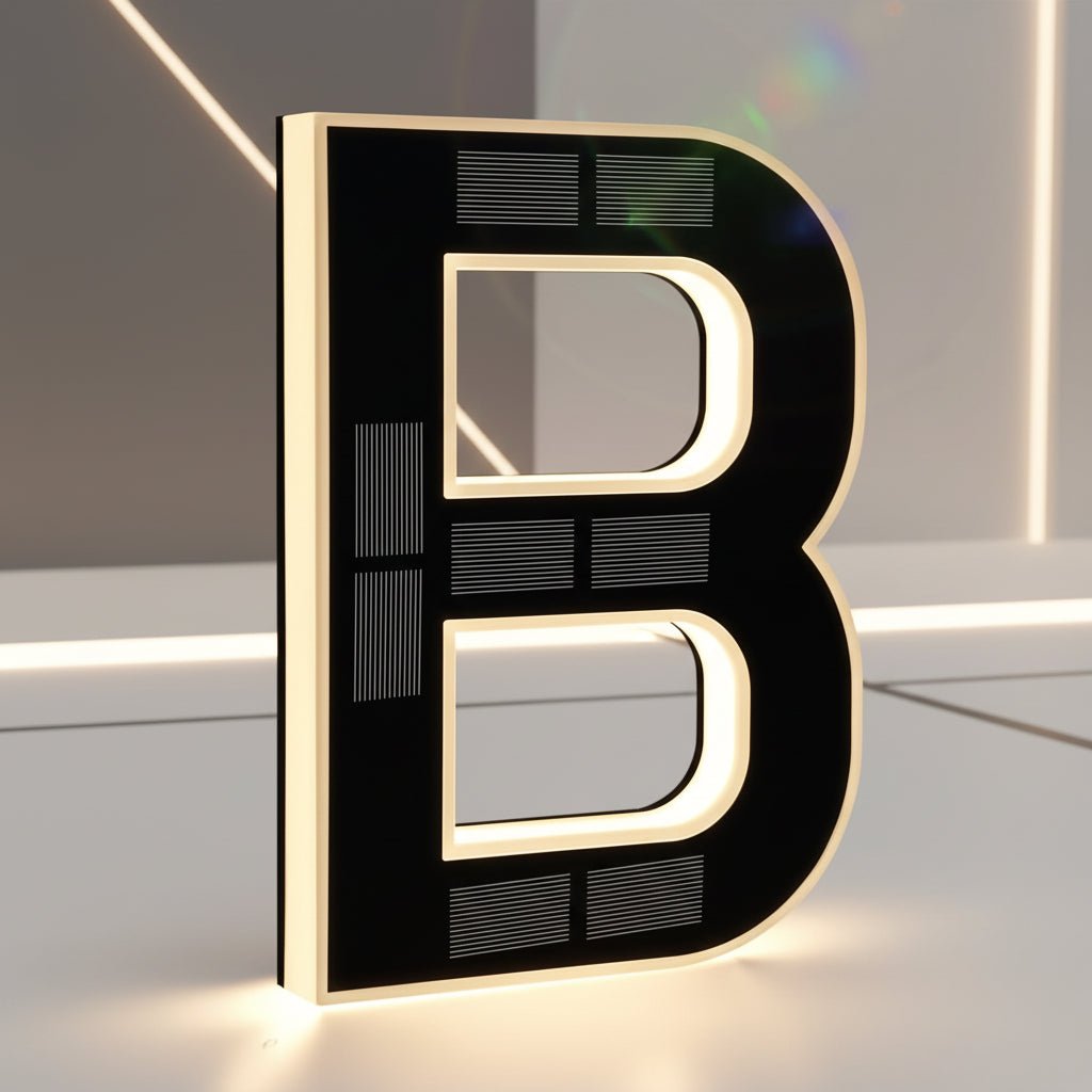 Bright LED Illuminated House Number Sign Outdoor