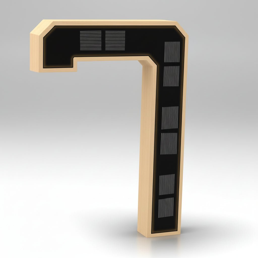 Bright LED Illuminated House Number Sign Outdoor