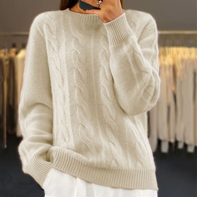Warm Women's Winter Sweater with Unique Design
