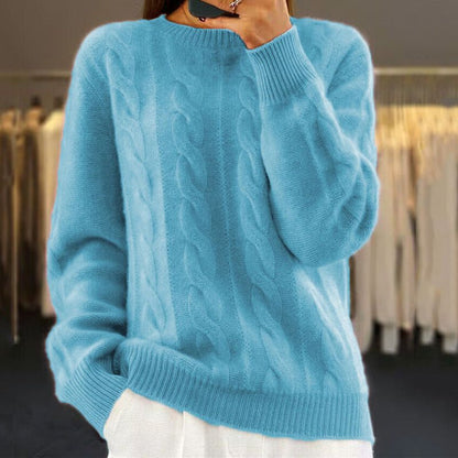 Warm Women's Winter Sweater with Unique Design