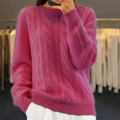 Warm Women's Winter Sweater with Unique Design