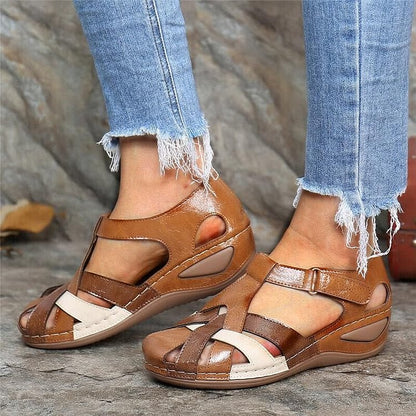 VogeLuxe | Women’s Closed Toe Wedge Sandal