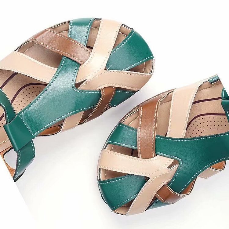 VogeLuxe | Women’s Closed Toe Wedge Sandal