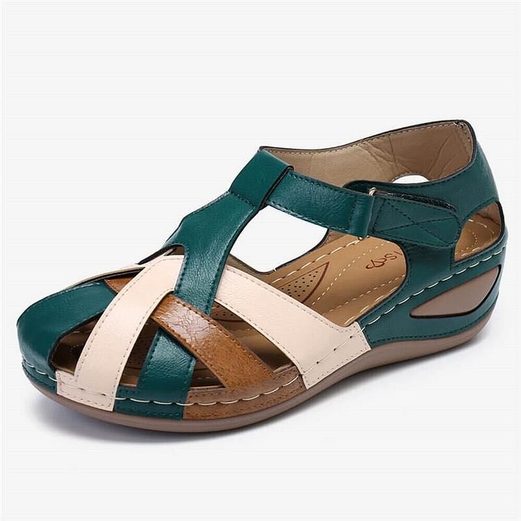VogeLuxe | Women’s Closed Toe Wedge Sandal