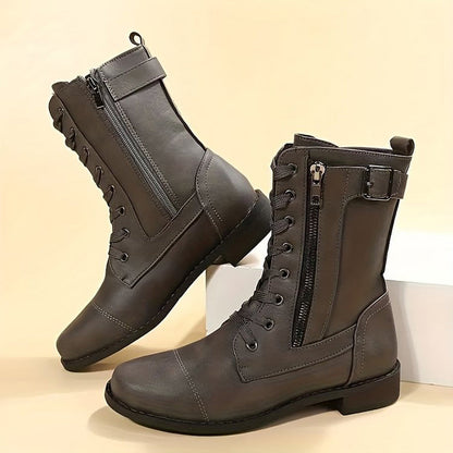 Tough Women's Military Style Ankle Boots
