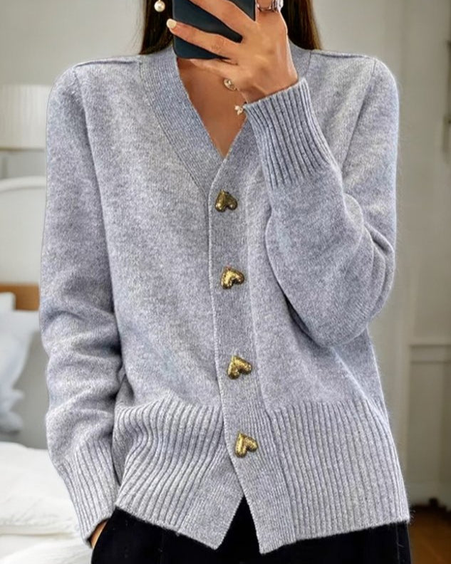Women's Soft Button Front Cardigan Sweater - VogeLuxe