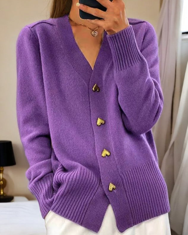 Women's Soft Button Front Cardigan Sweater