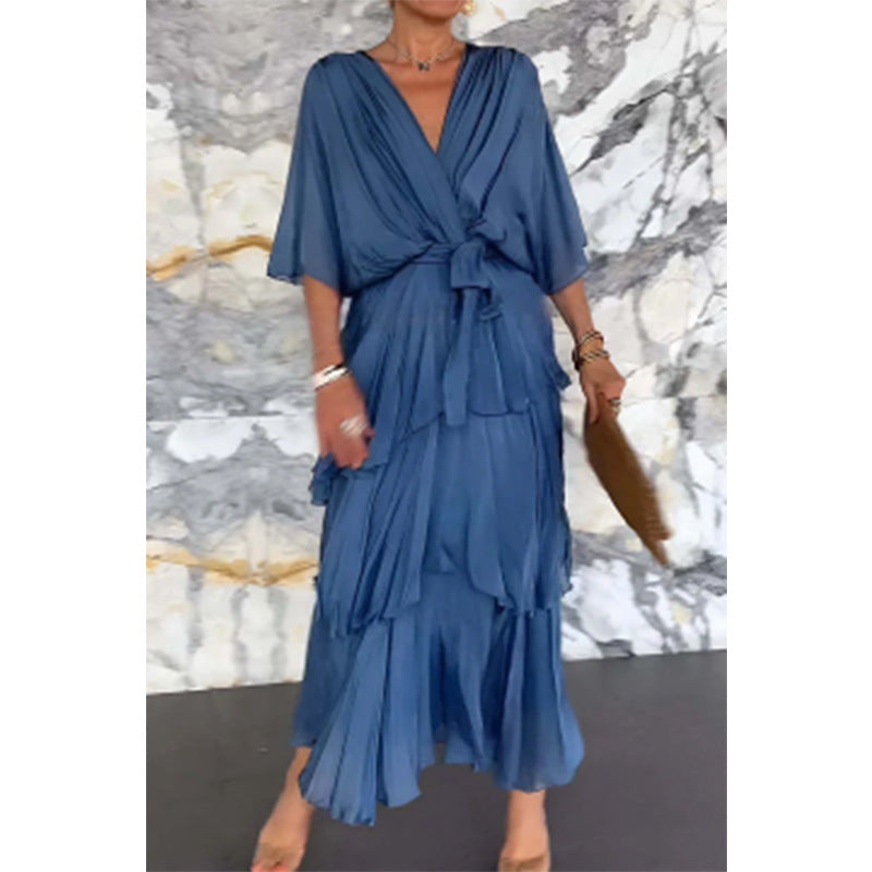 Beautiful Flowing Maxi Evening Dress - VogeLuxe