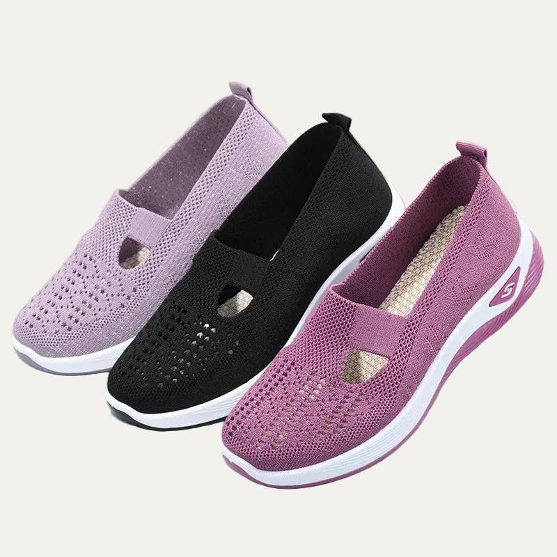 VogeLuxe | Women’s Breathable Mesh Slip On Low Top Sneakers
