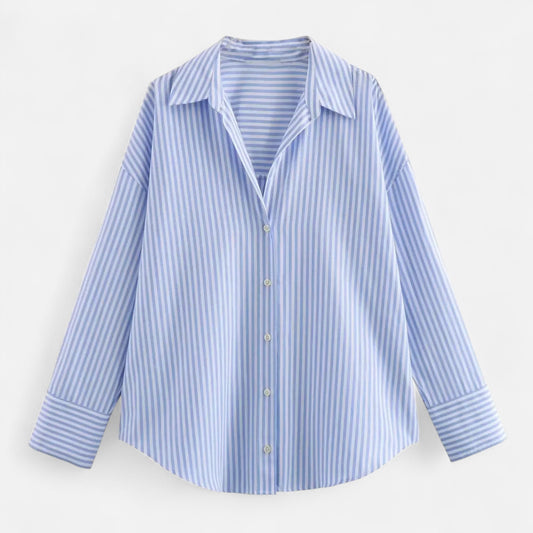 Classic Ladies Casual Button Down Shirt - VogeLuxe