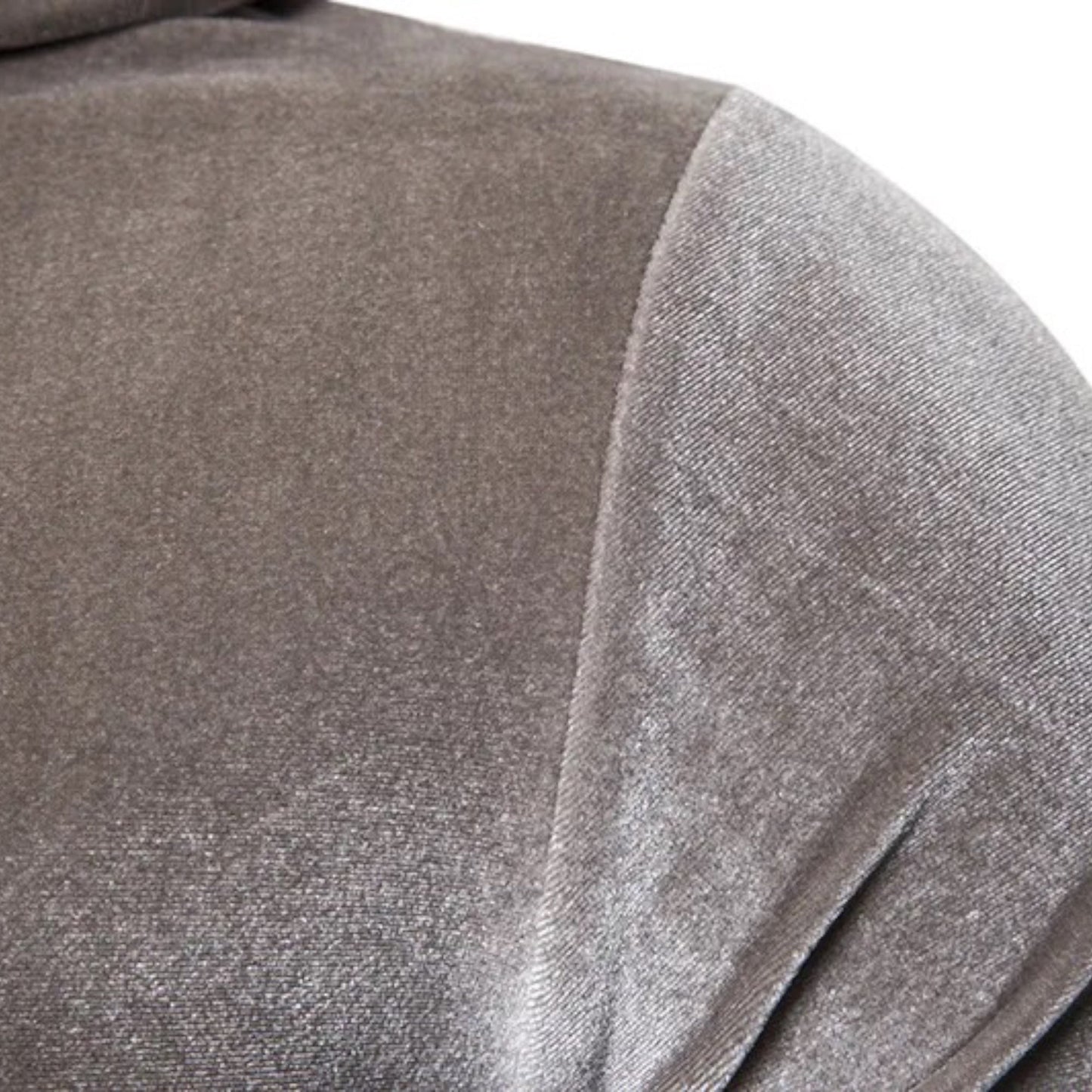 VogeLuxe | Men’s Velvet Pullover Hoodie with Kangaroo Pocket
