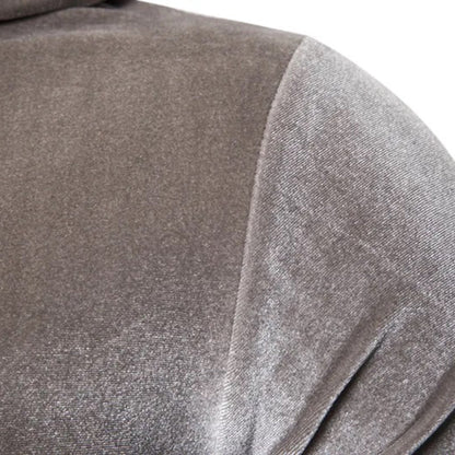 VogeLuxe | Men’s Velvet Pullover Hoodie with Kangaroo Pocket