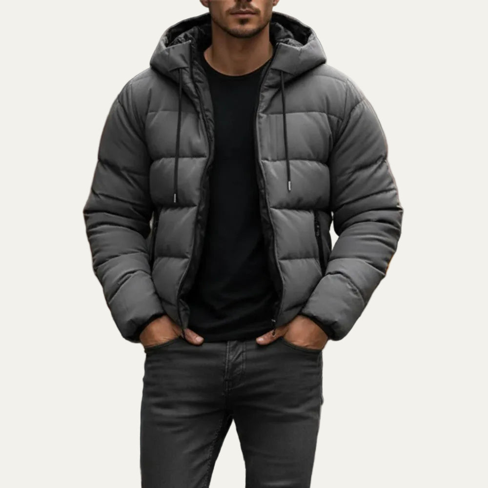 VogeLuxe | Men’s Warm Hooded Insulated Puffer Jacket