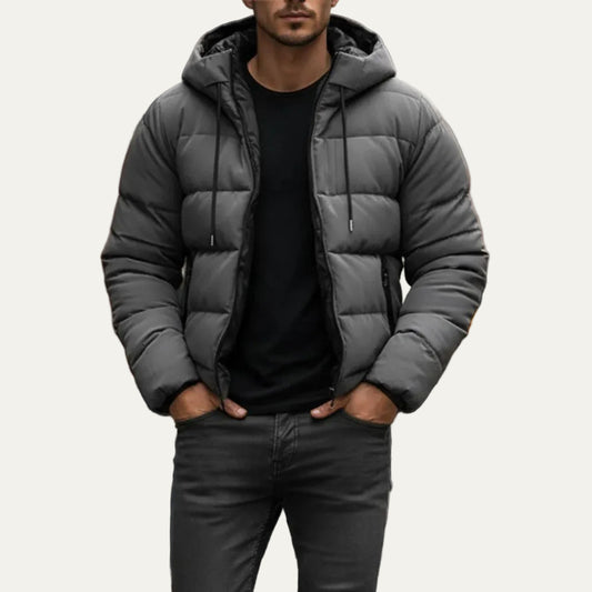 VogeLuxe | Men’s Warm Hooded Insulated Puffer Jacket