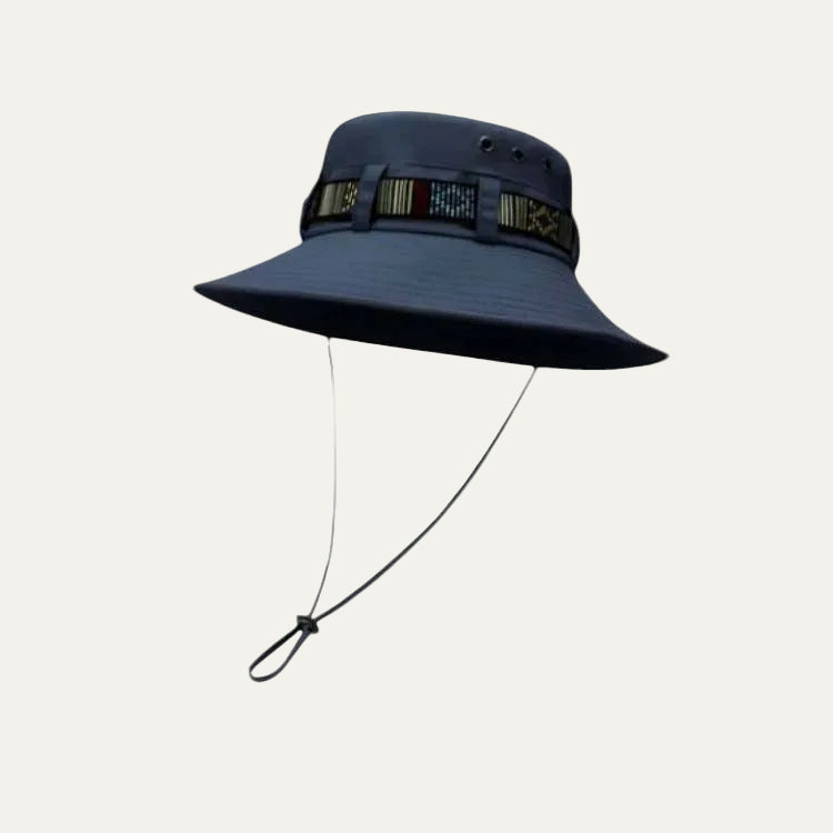 VogeLuxe | Women’s Wide Brim Sun Bucket Hat With Chin Strap