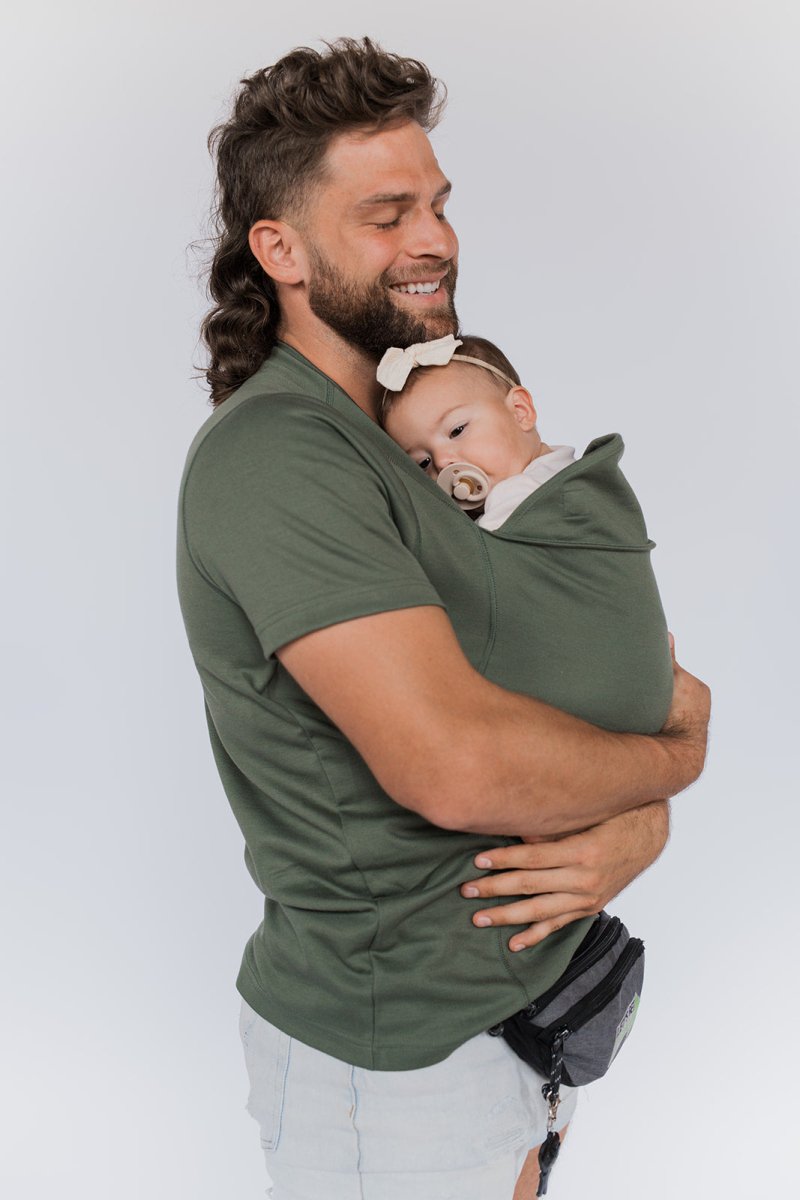 Comfortable Baby Carrier Tee for Moms and Dads