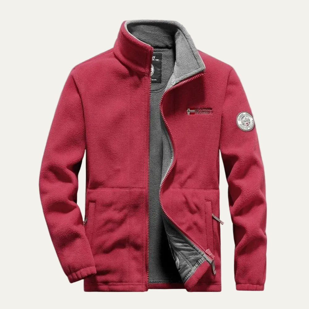 VogeLuxe | Men’s Thermal Casual Fleece Zip Up Jacket