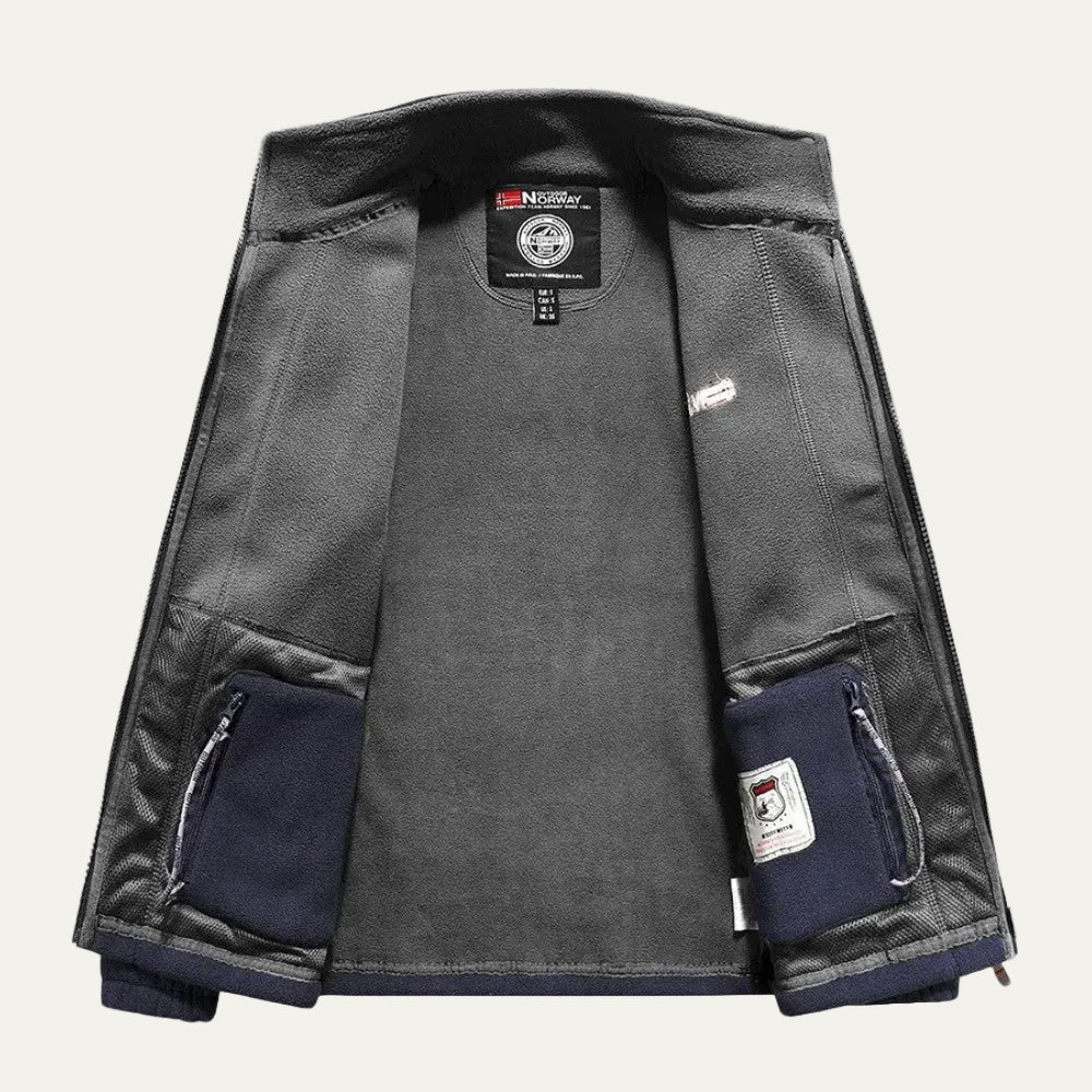 VogeLuxe | Men’s Thermal Casual Fleece Zip Up Jacket