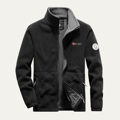 VogeLuxe | Men’s Thermal Casual Fleece Zip Up Jacket