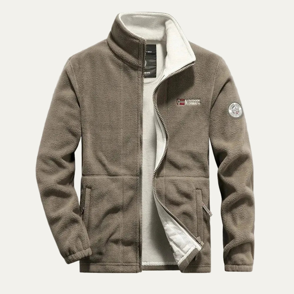 VogeLuxe | Men’s Thermal Casual Fleece Zip Up Jacket