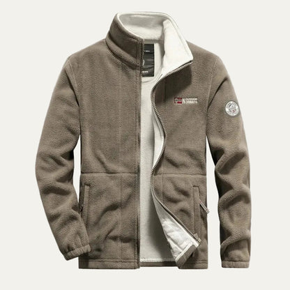 VogeLuxe | Men’s Thermal Casual Fleece Zip Up Jacket