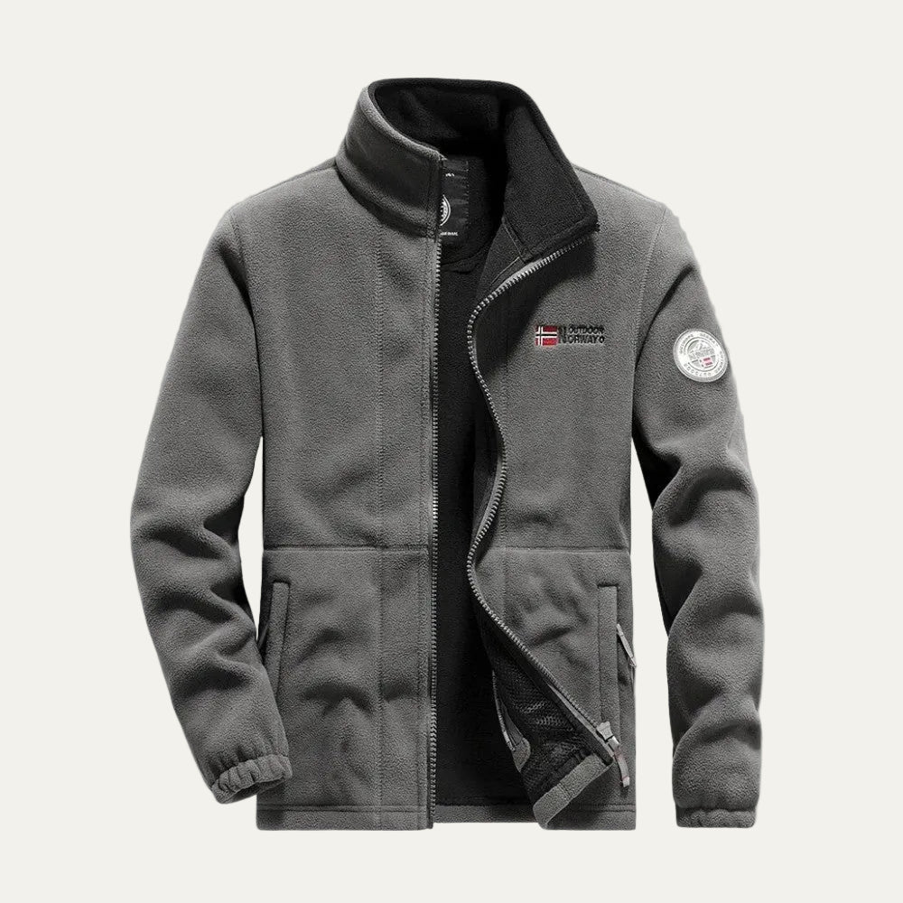 VogeLuxe | Men’s Thermal Casual Fleece Zip Up Jacket