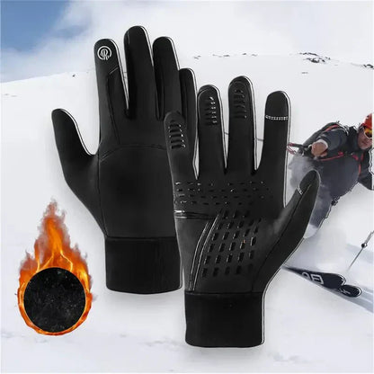 Warm Waterproof Bike Gloves With Touchscreen Fingers - VogeLuxe