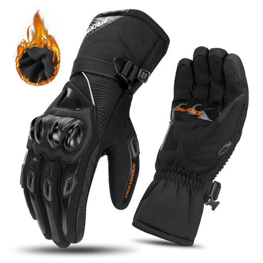 Warm Waterproof Motorcycle Riding Gloves for Winter - VogeLuxe