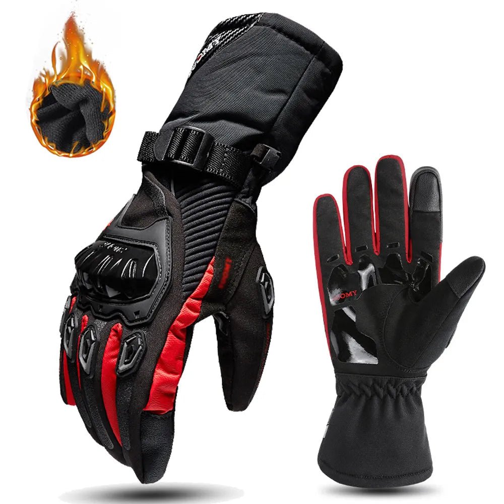 Warm Waterproof Motorcycle Riding Gloves for Winter